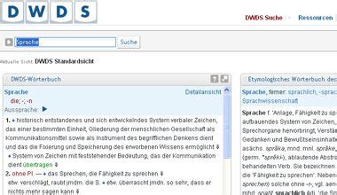 DWDS – Digital Dictionary of the German Language.
